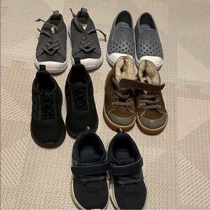 Stylish Kids Shoes Collection - Gray, Black, Brown